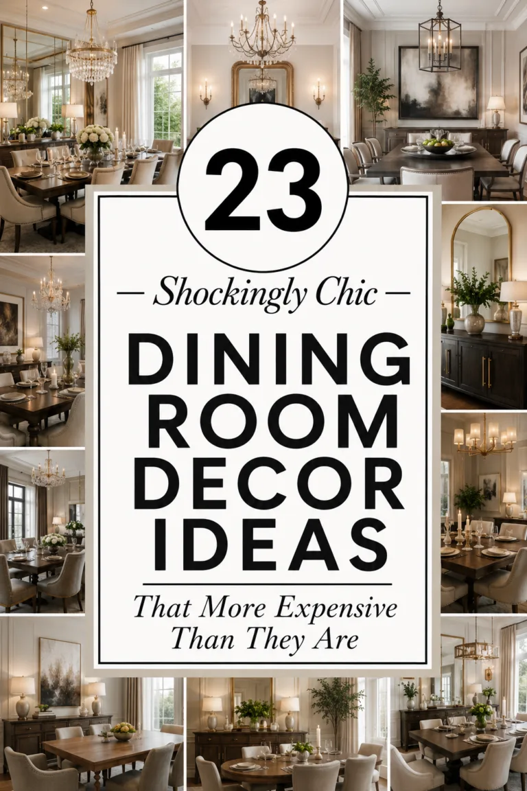23 Shockingly Chic Dining Room Decor Ideas That Look 100x More Expensive Than They Are