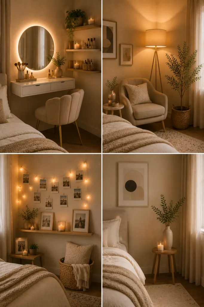 23. Create a Makeup Station 24. Install Corner Lighting 25. Build a Memory Corner 26. Keep It Simple and Intentional