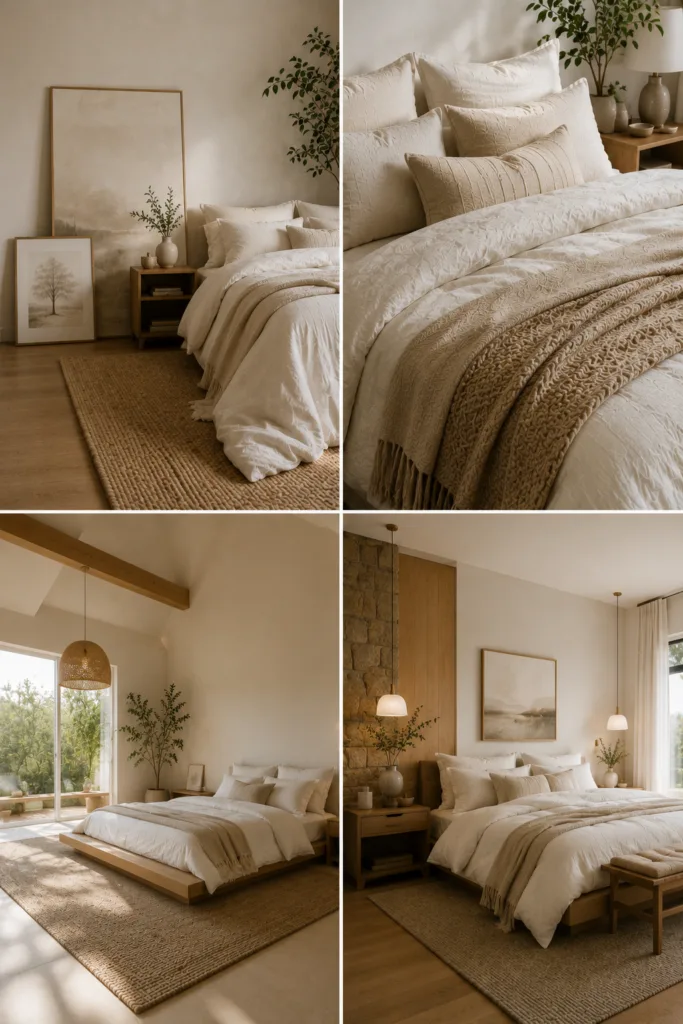 23. Lean Large Artwork Against the Wall 24. Focus on Beautiful Bedding 25. Keep the Space Open and Airy 26. Mix Modern and Natural Materials