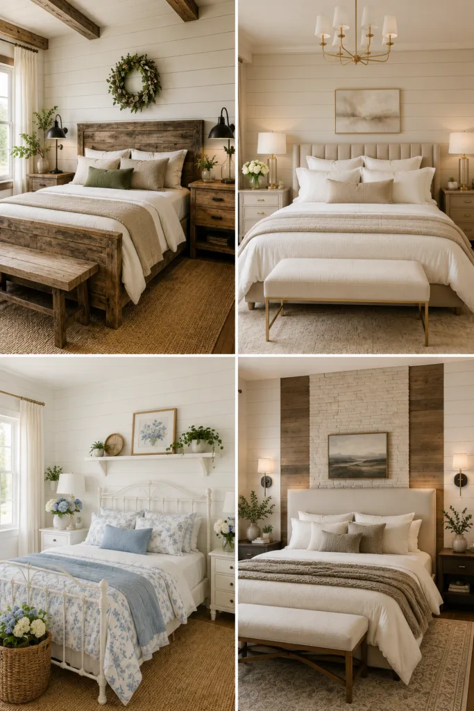 Mixed Texture Shiplap Feature Wall