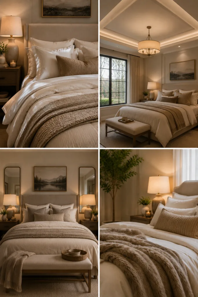 23. Upgrade Your Bedding Materials 24. Add Decorative Ceiling Interest 25. Create Symmetry Around The Bed 26. Focus On Comfort First
