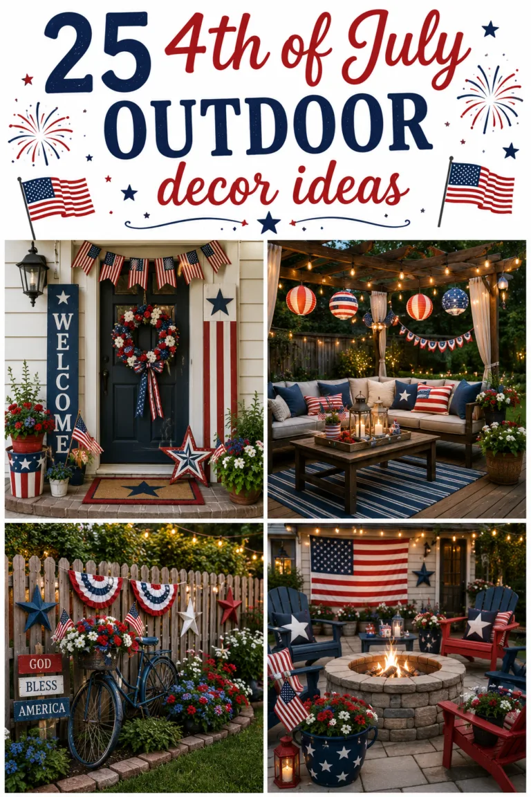 25 4th of July Outdoor Decor Ideas 