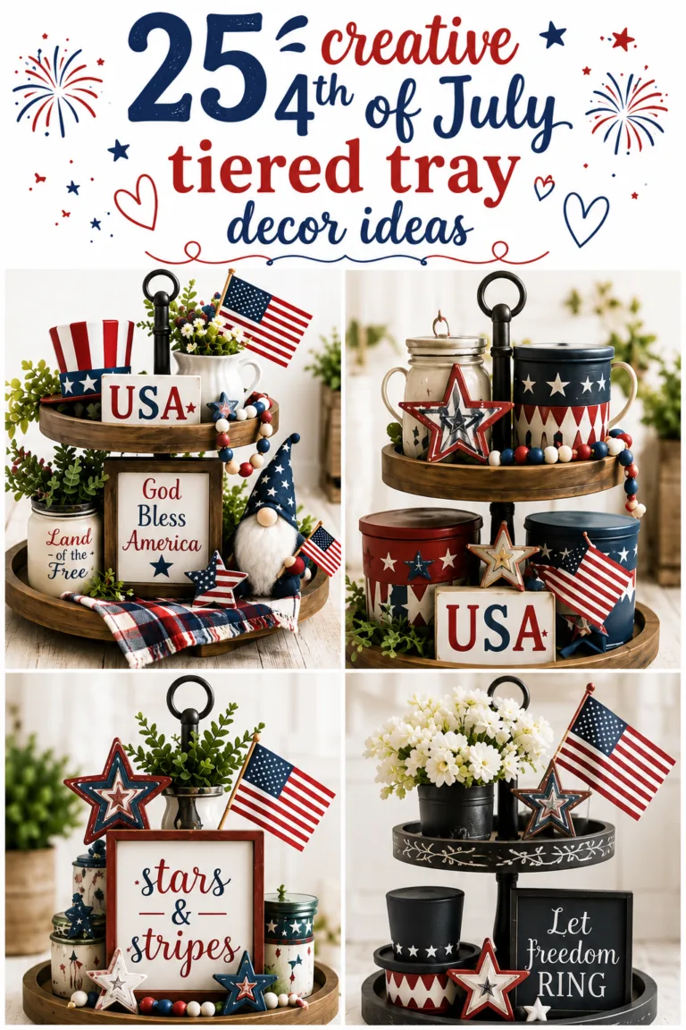 25 Creative 4th of July Tiered Tray Decor Ideas