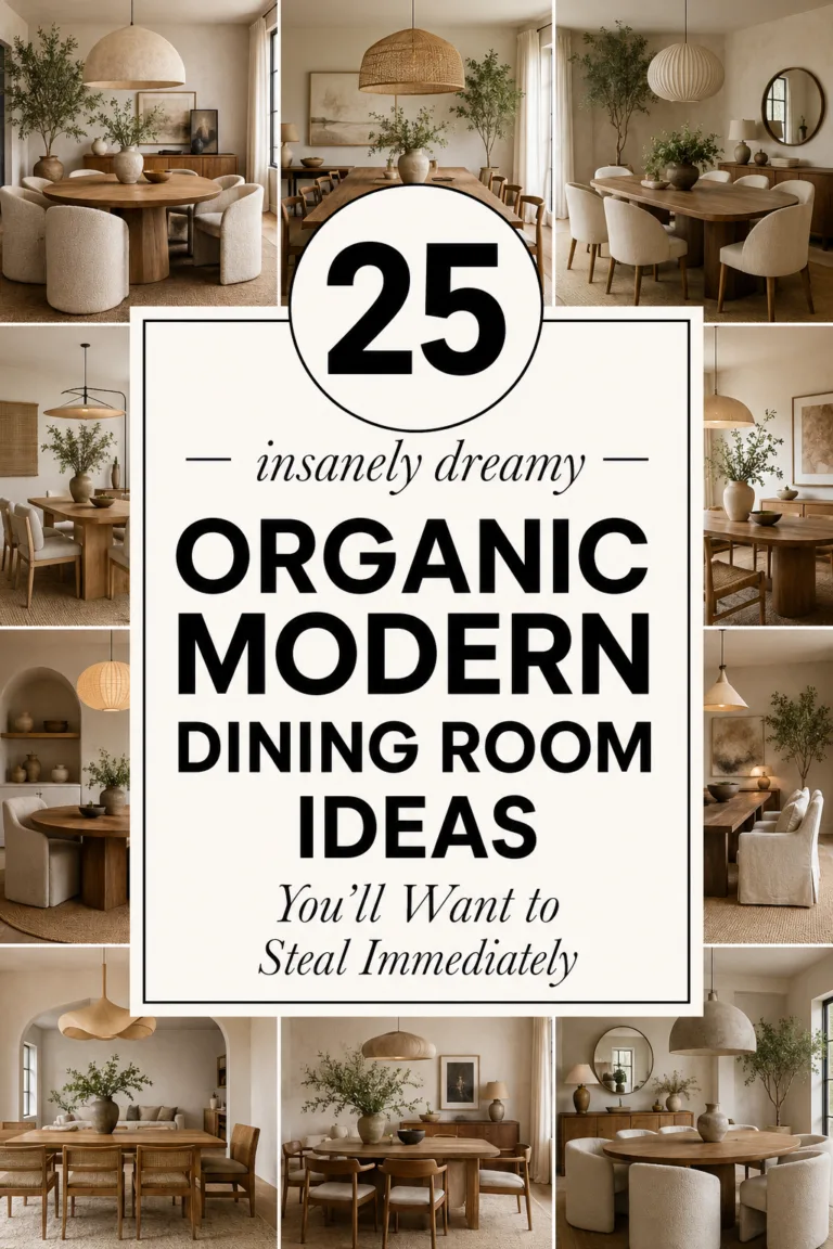 25 Insanely Dreamy Organic Modern Dining Room Ideas You’ll Want to Steal Immediately