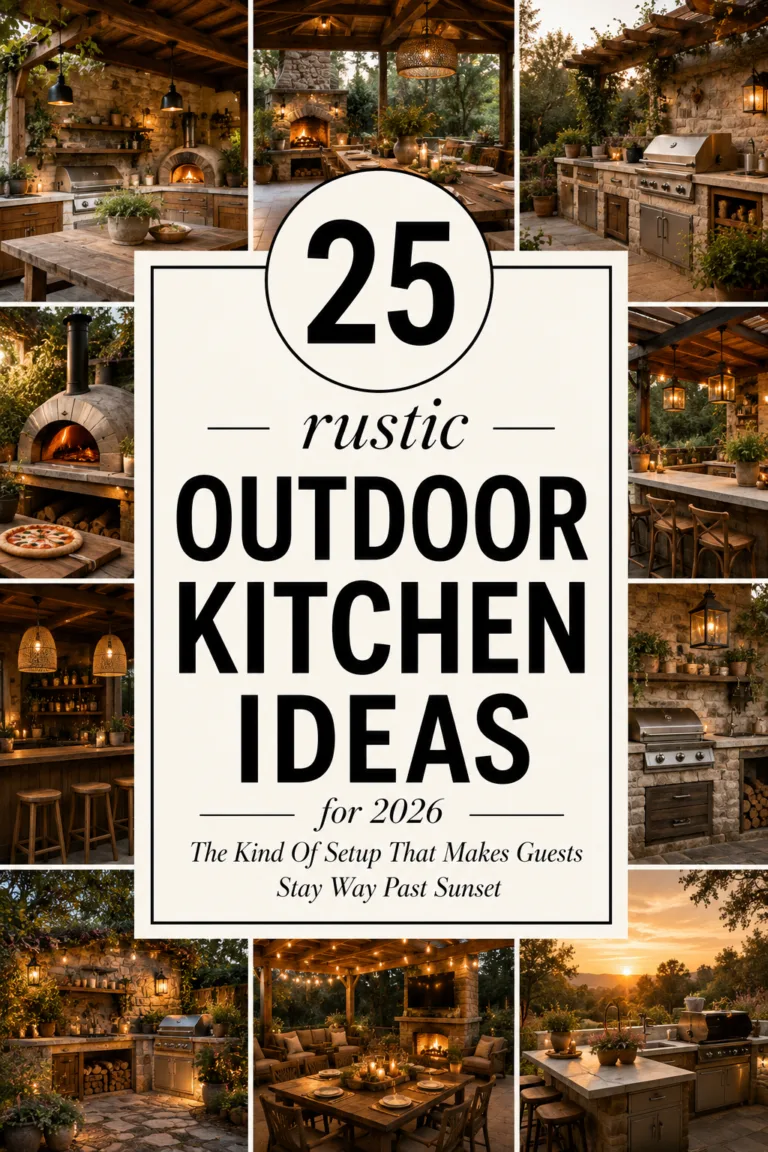 25 Rustic Outdoor Kitchen Ideas for 2026: The Kind Of Setup That Makes Guests Stay Way Past Sunset