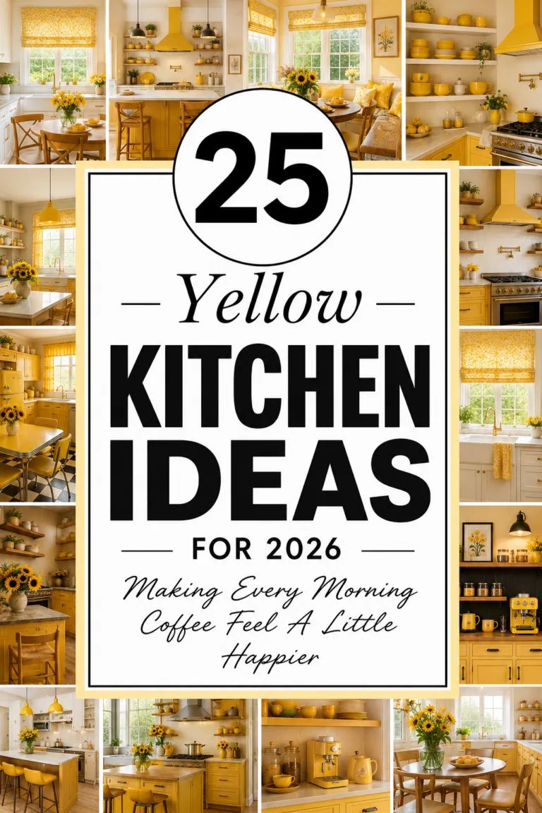 25 Yellow Kitchen Ideas for 2026 Making Every Morning Coffee Feel A Little Happier