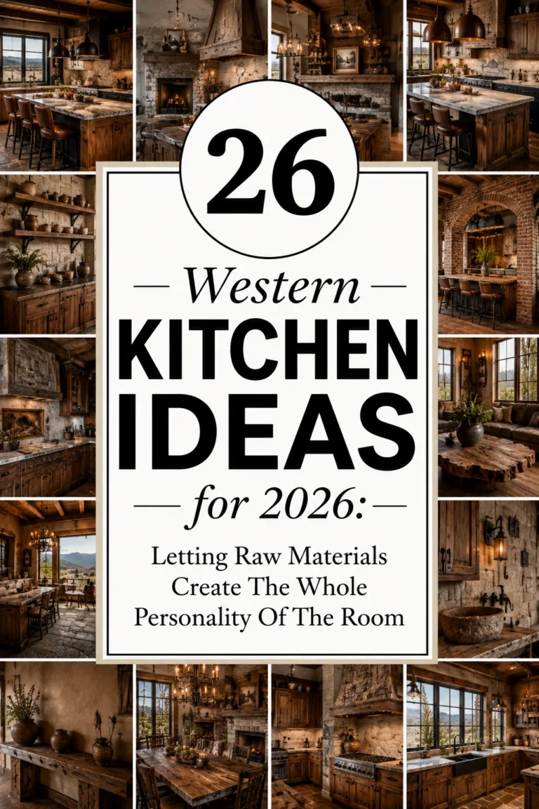 26 Western Kitchen Ideas for 2026: Letting Raw Materials Create The Whole Personality Of The Room