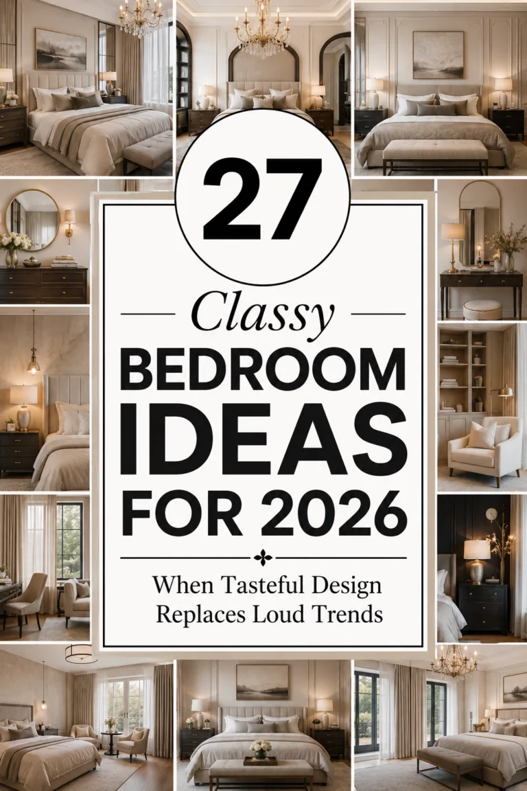 27 Classy Bedroom Ideas for 2026 When Tasteful Design Replaces Loud Trends