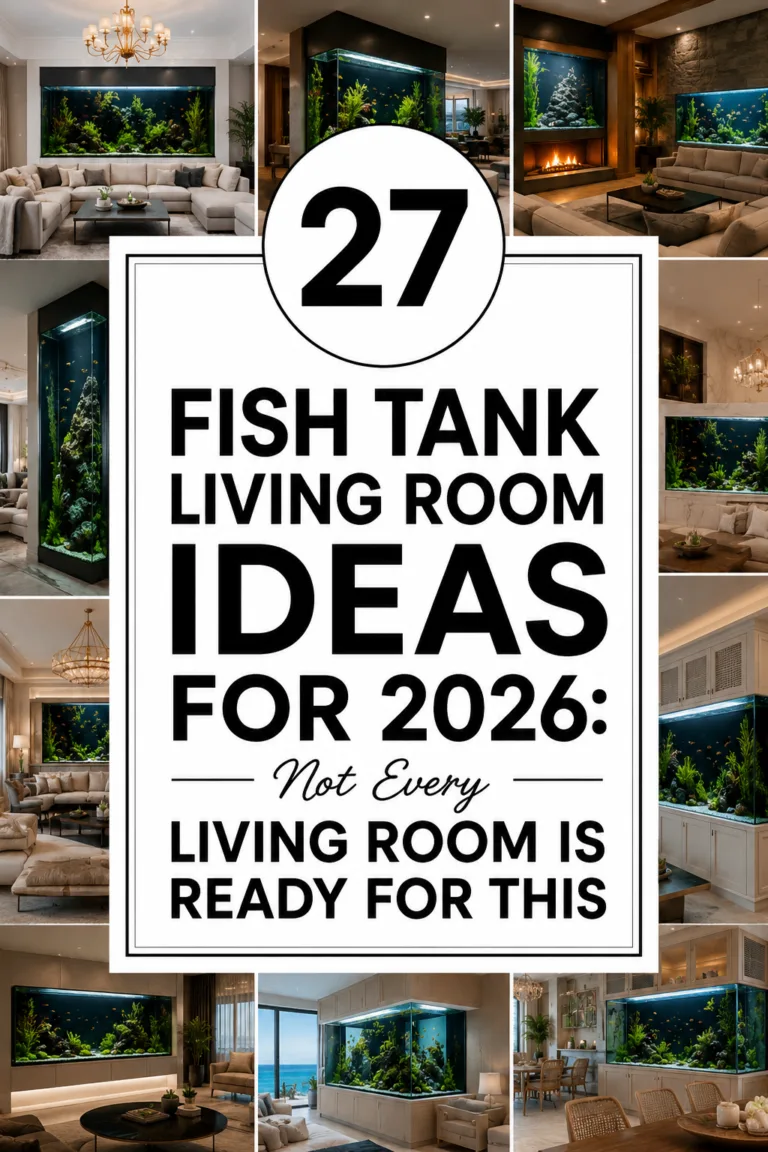 27 Fish Tank Living Room Ideas for 2026: Not Every Living Room Is Ready For This