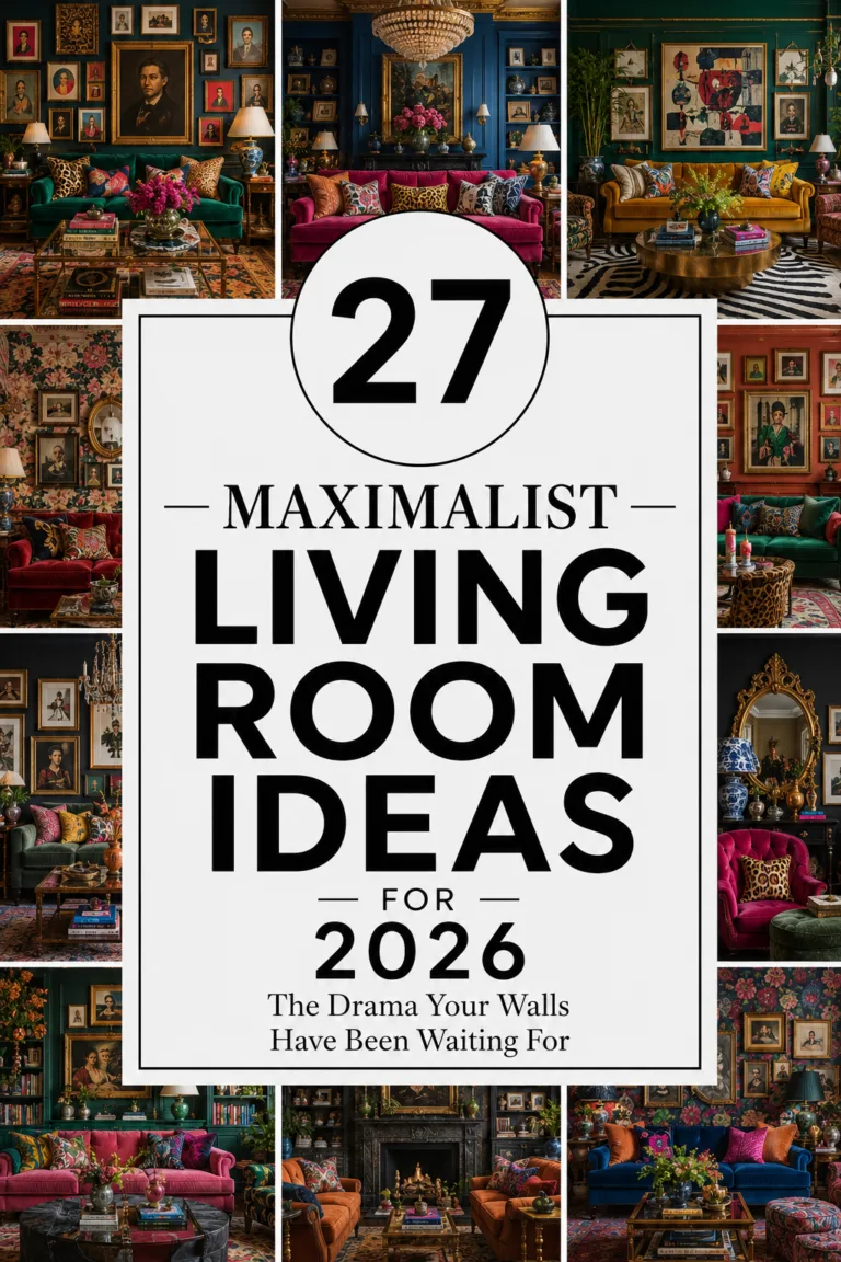27 Maximalist Living Room Ideas for 2026 The Drama Your Walls Have Been Waiting For