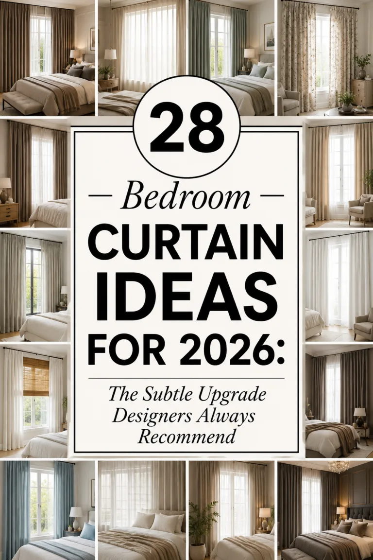 28 Bedroom Curtain Ideas for 2026: The Subtle Upgrade Designers Always Recommend