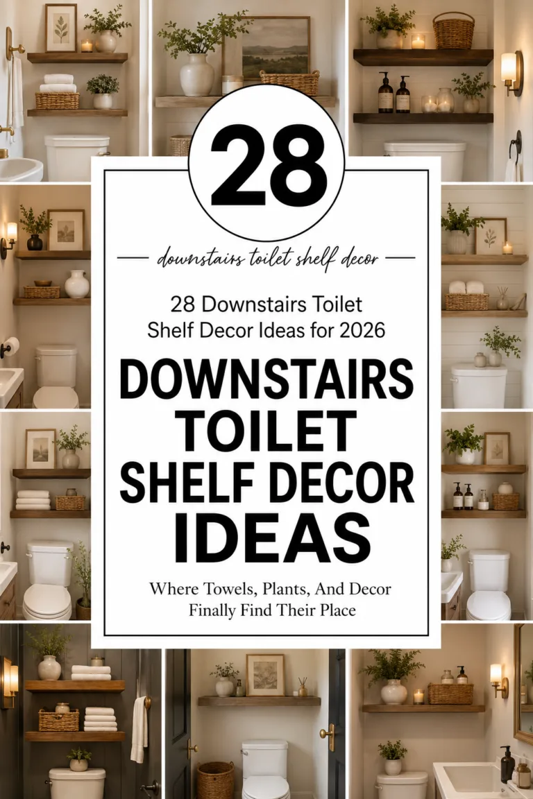 28 Downstairs Toilet Shelf Decor Ideas for 2026: Where Towels, Plants, And Decor Finally Find Their Place