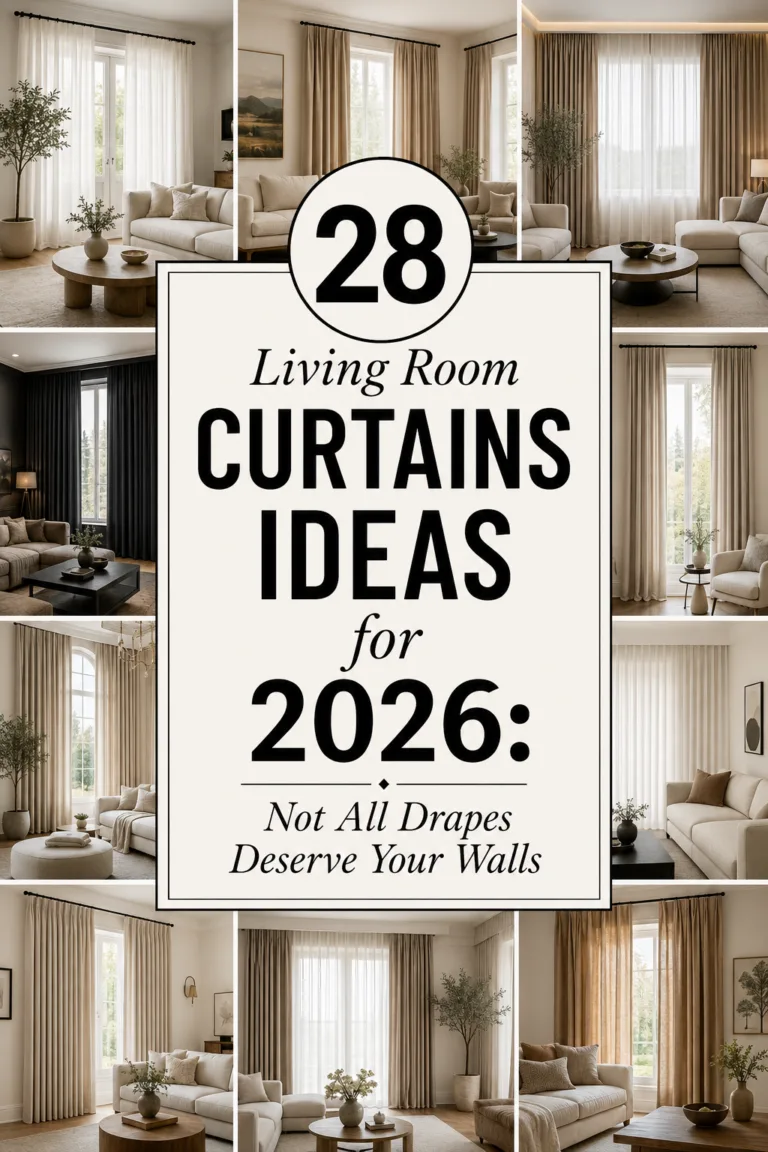 28 Living Room Curtains Ideas for 2026: Not All Drapes Deserve Your Walls