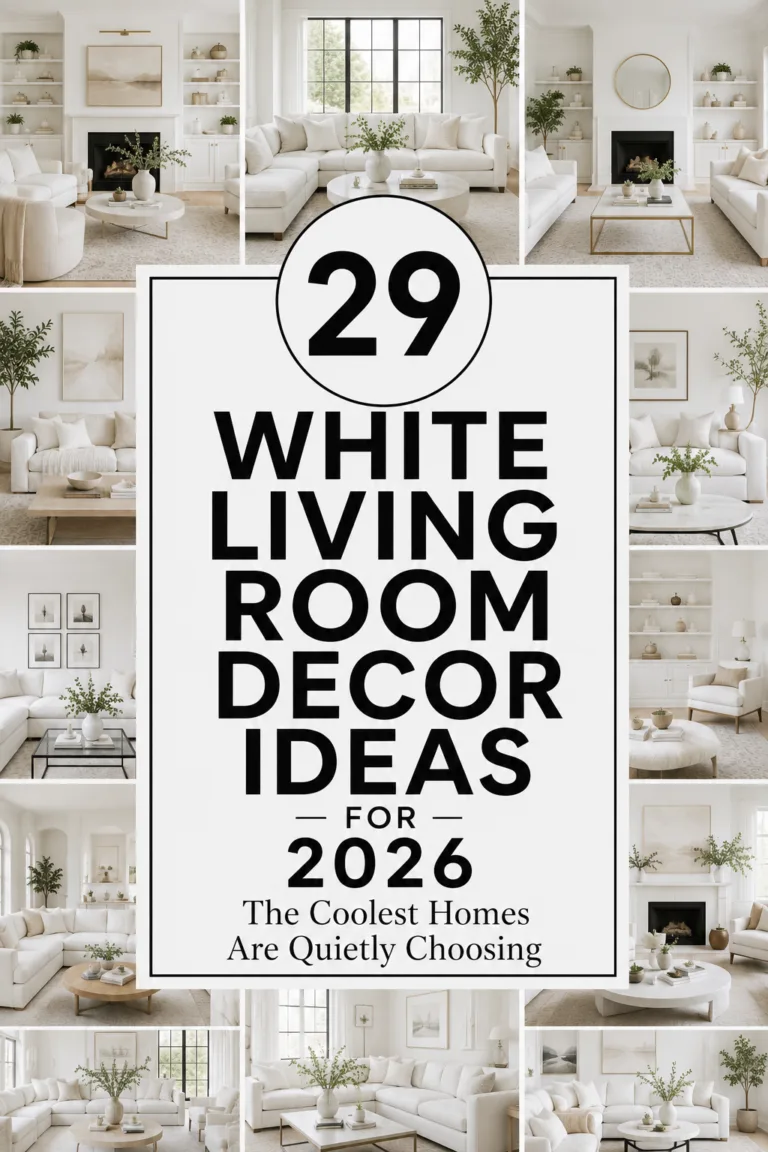 29 White Living Room Decor Ideas for 2026 The Coolest Homes Are Quietly Choosing