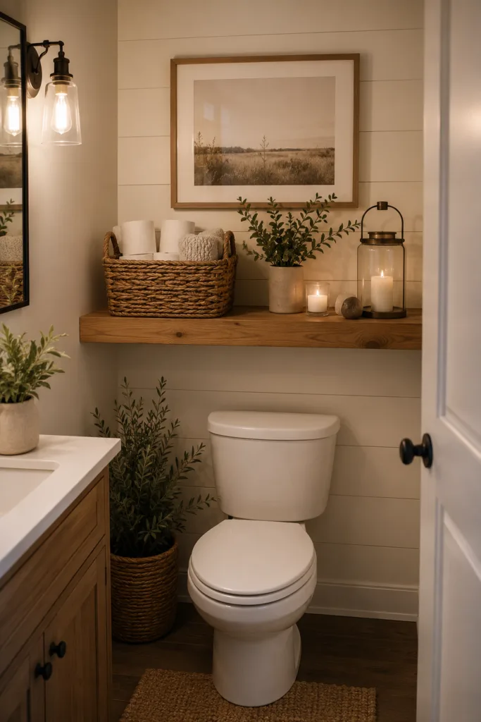  Add A Woven Basket For Storage
