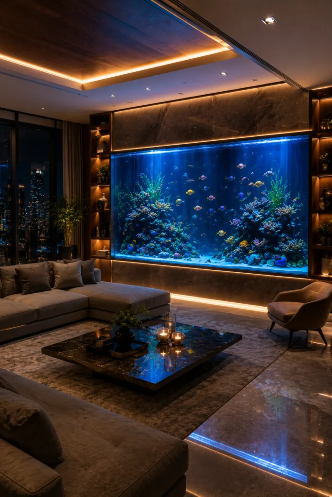 Add LED Lighting Around The Aquarium