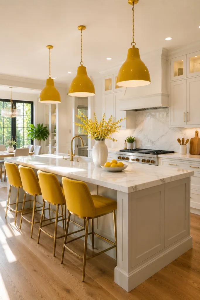 Add Yellow Pendant Lights