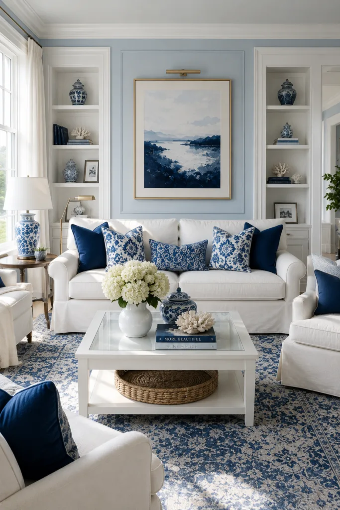 Blue and White Classic Combination