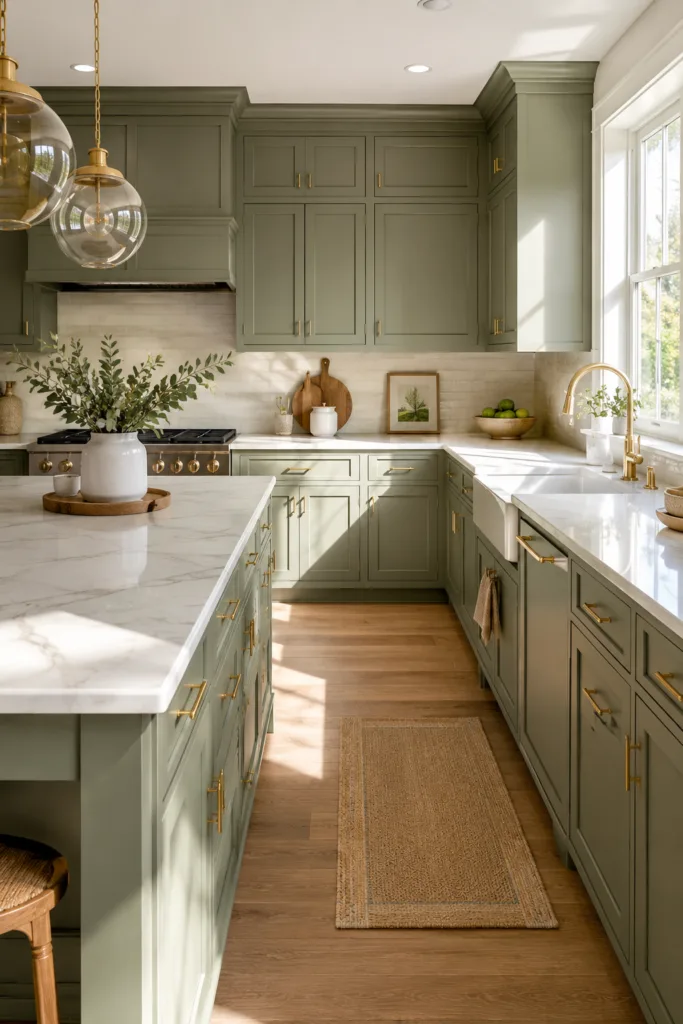 Choose Sage Green Cabinets