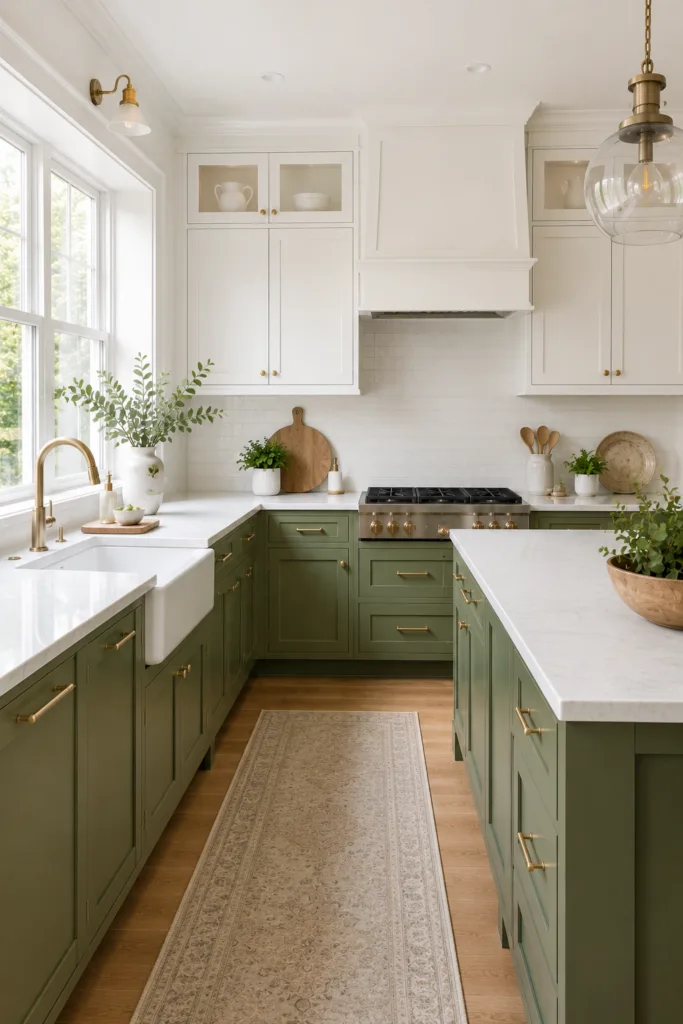 Combine Green and White Colors