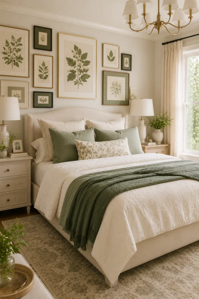 Cream and Sage Green Gallery Wall