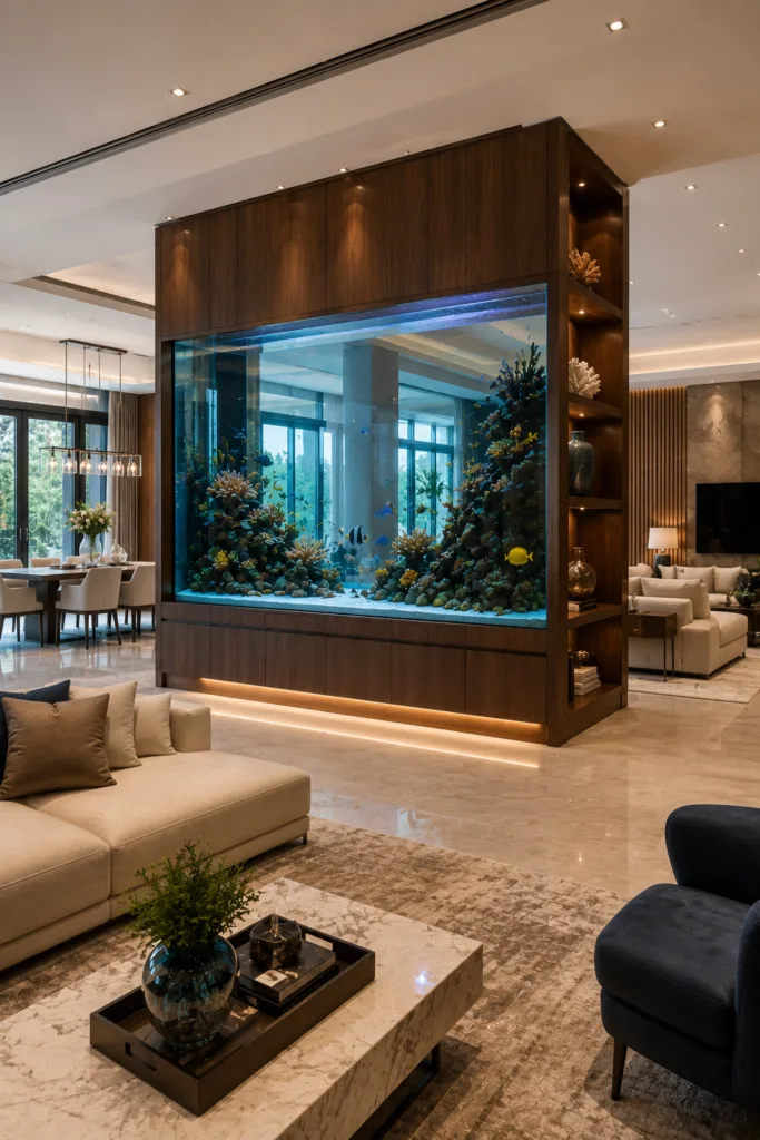 Create A Room Divider Aquarium