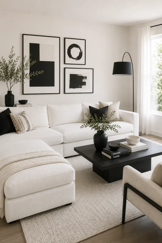 Create Contrast with Black Accents