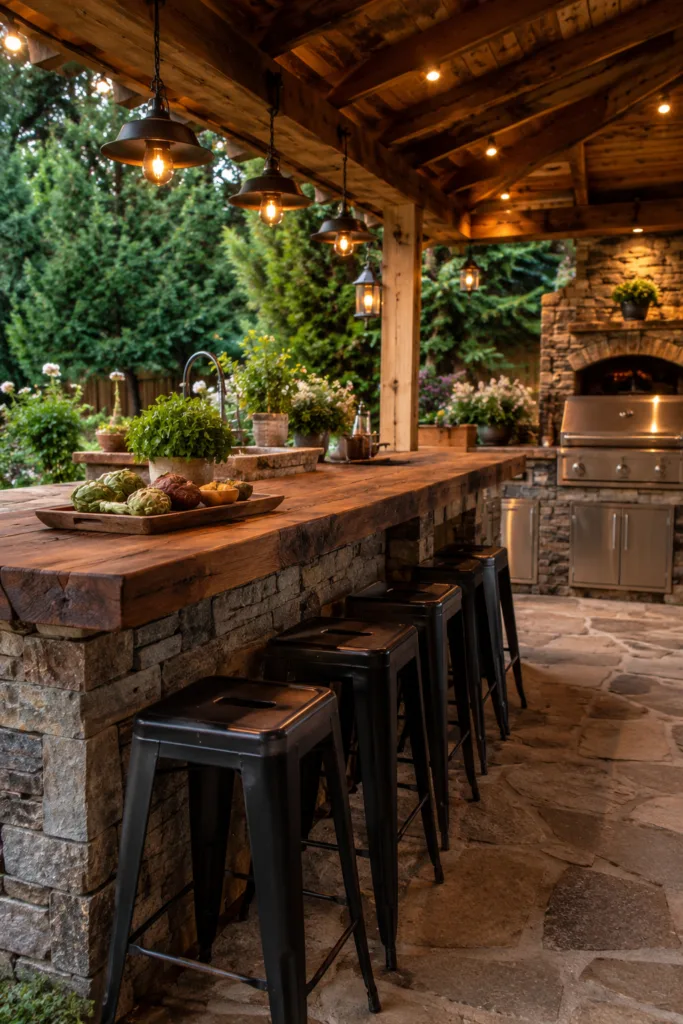 Create a Rustic Wood Countertop
