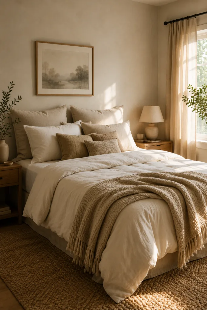 Create a Soft Look with Oversized Pillows