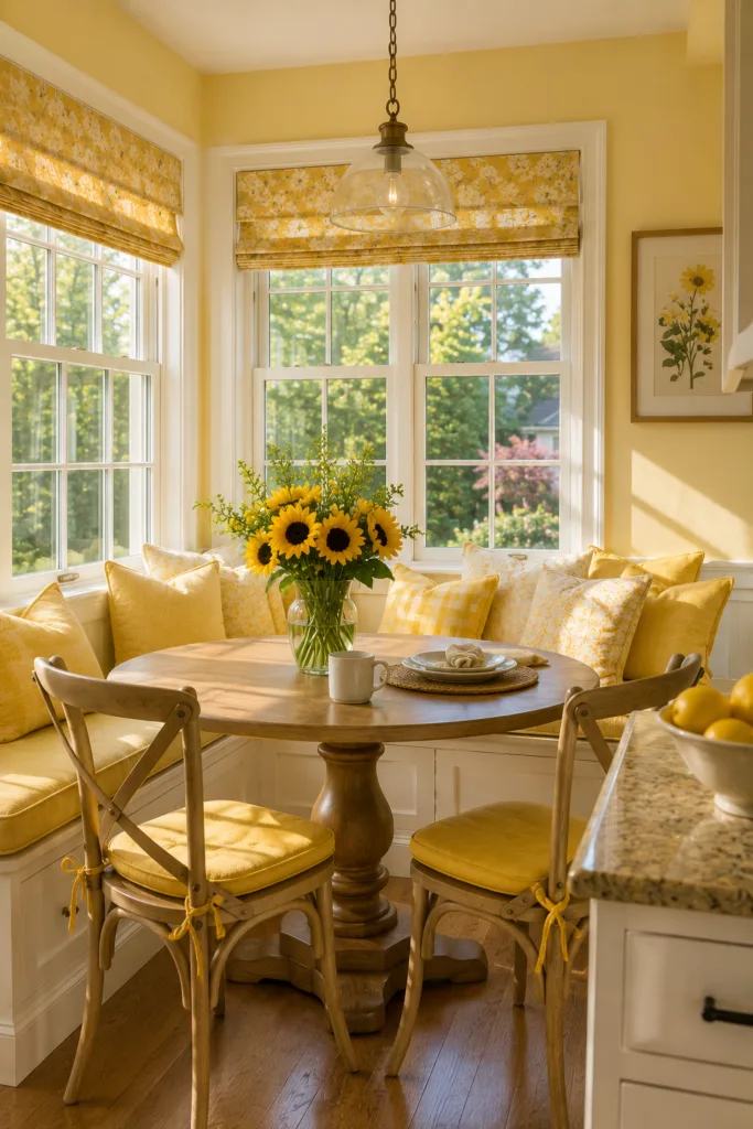 Create a Yellow Breakfast Nook