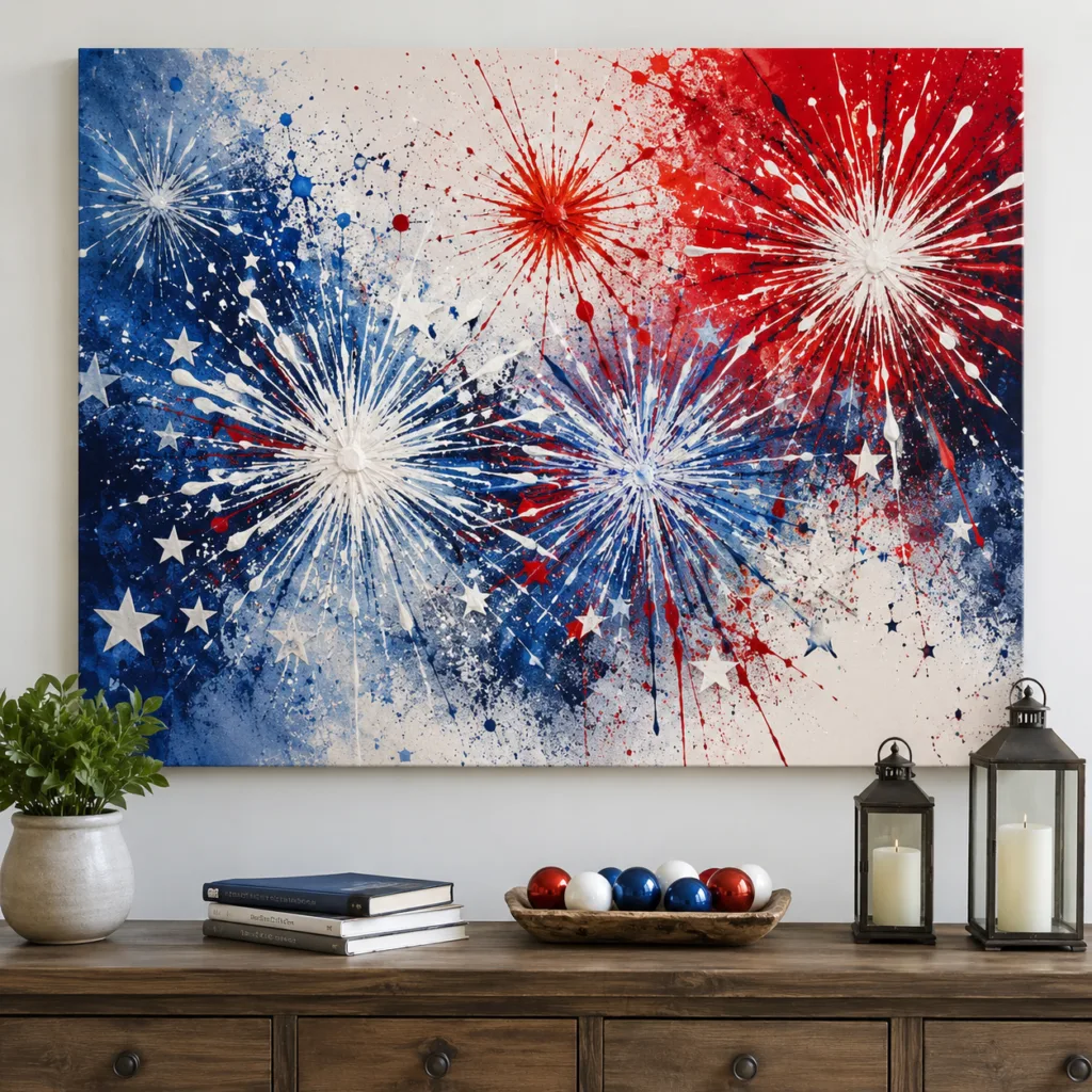 DIY Firework Wall Art