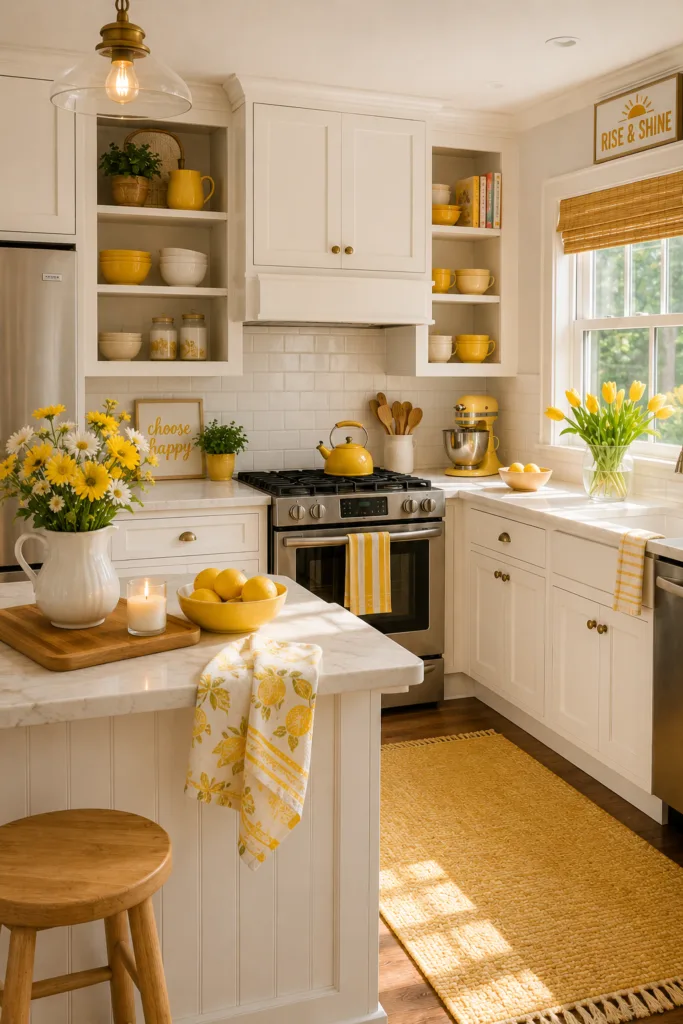 Decorate with Yellow Accessories