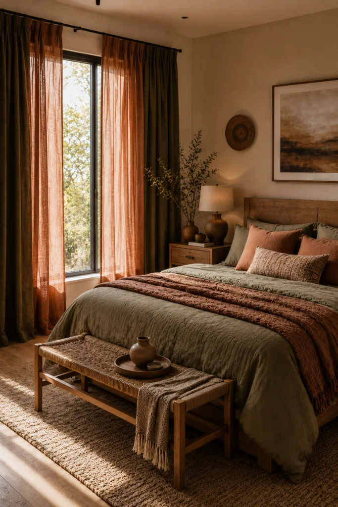 Earth-Tone Curtain Colors