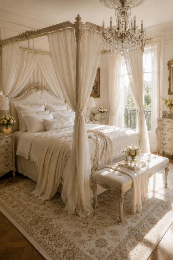 Elegant French Canopy Bed