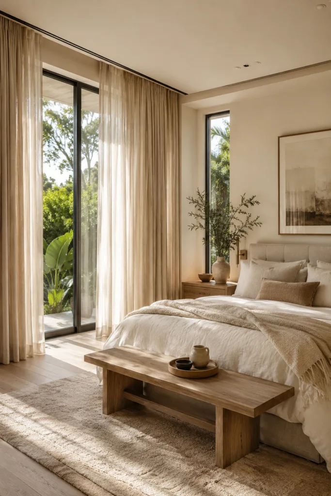 Floor-To-Ceiling Linen Curtains