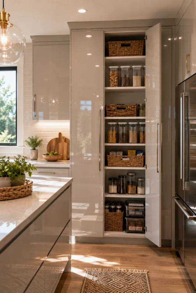 Glossy Pantry Doors