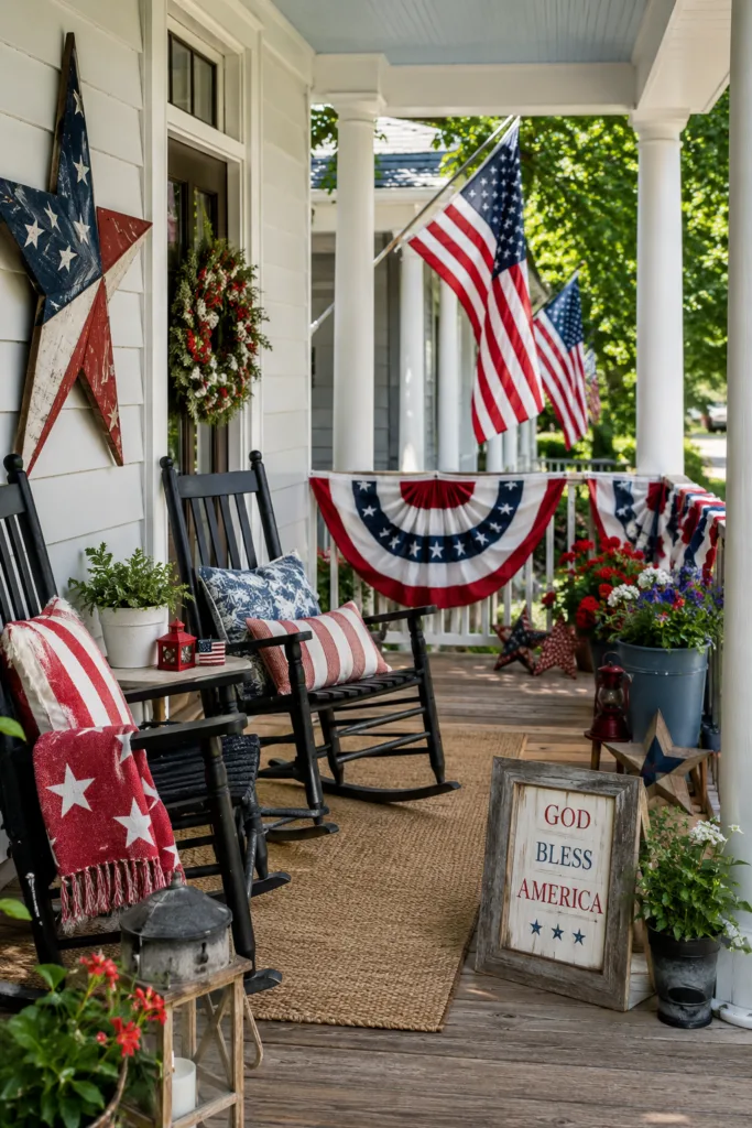 Hanging Patriotic Banners