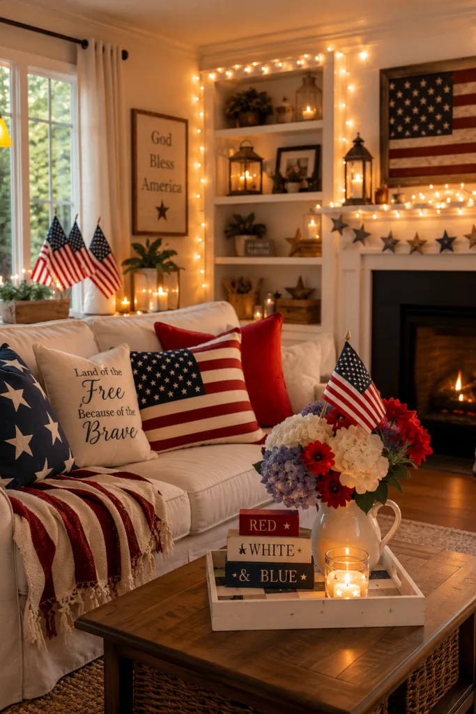 Indoor String Light Display