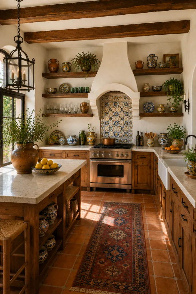  Install Open Wooden Shelving