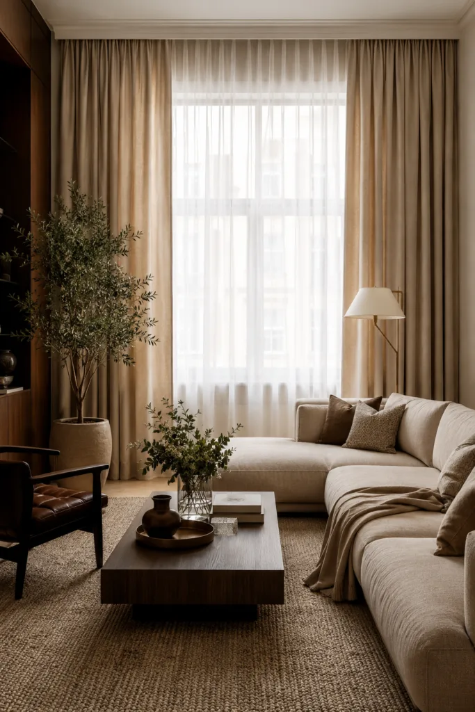 Layer Sheers With Heavy Drapes