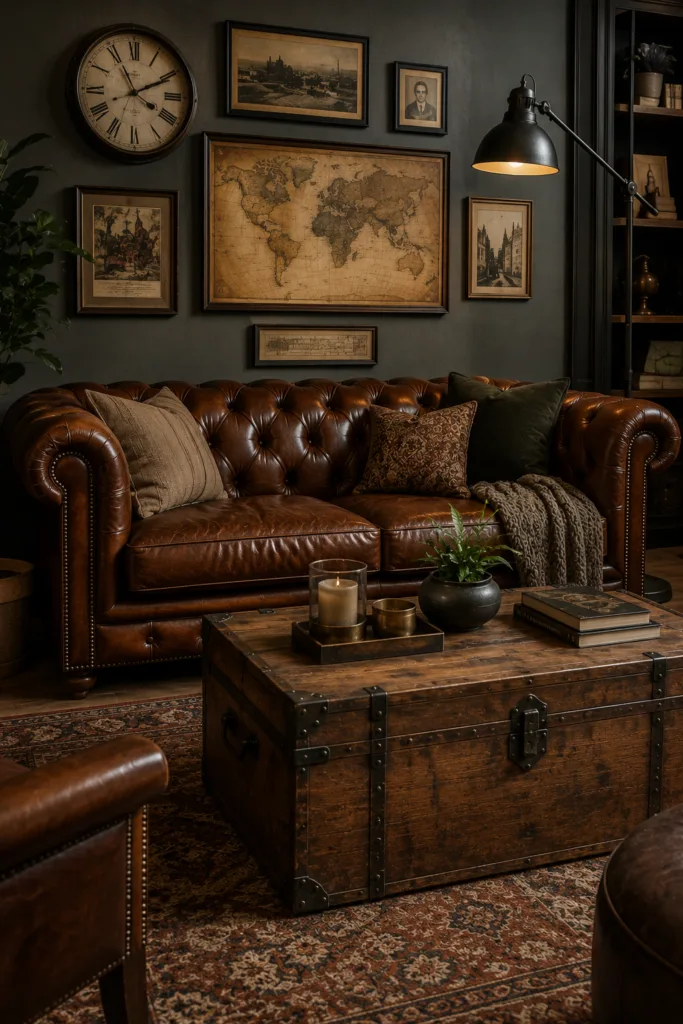 Leather Chesterfield Sofa