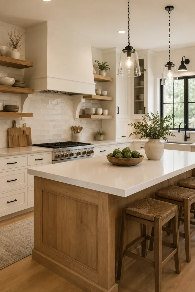 Mix Wood And Painted Finishes