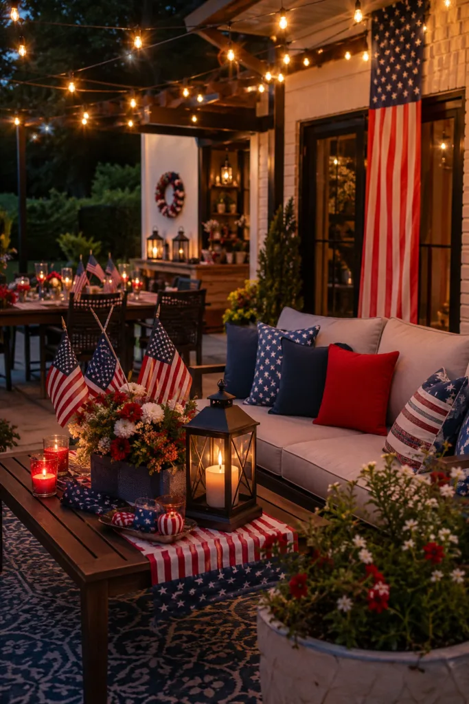Outdoor String Light Setup