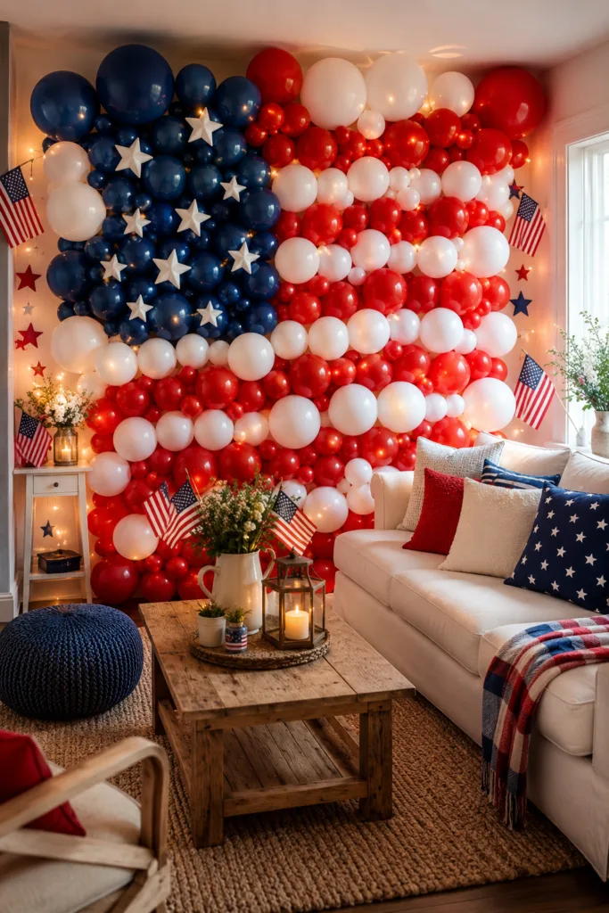  Patriotic Balloon Wall