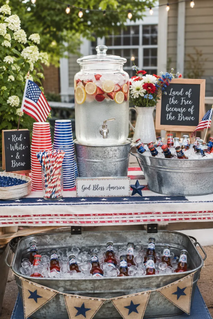 Patriotic Drink Station