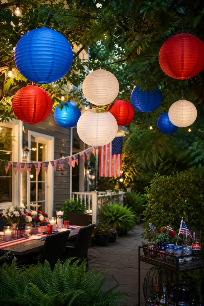 Patriotic Paper Lanterns
