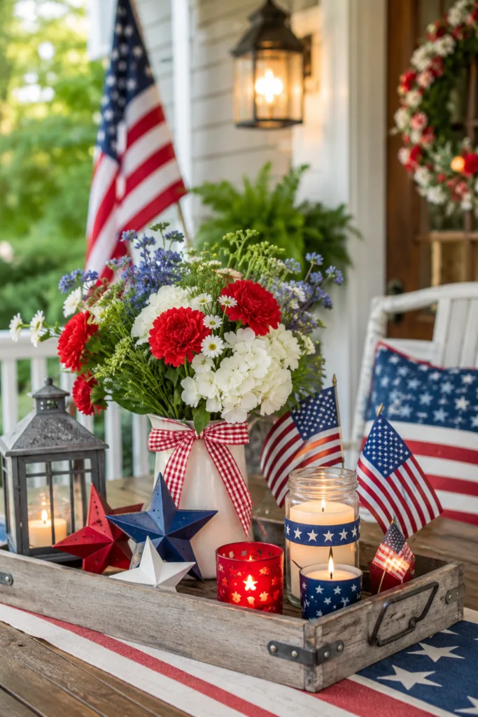 Patriotic Rocking Chair Setup