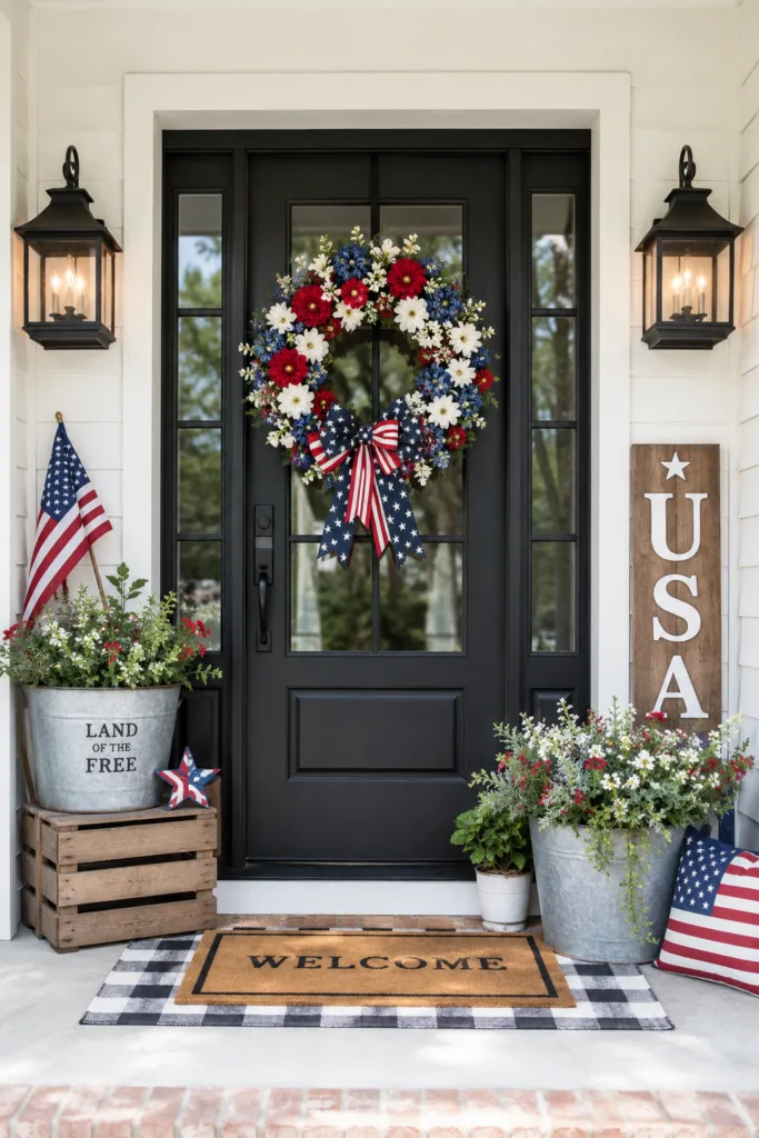  Patriotic Wreath for the Front Door