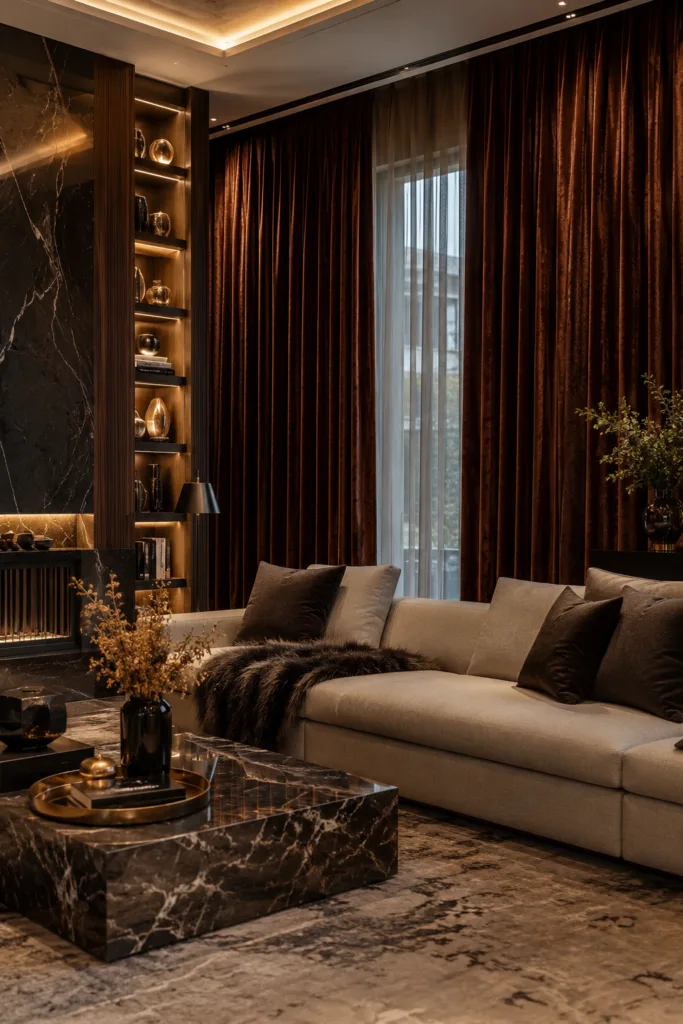 . Pick Velvet Curtains For A Luxury Feel