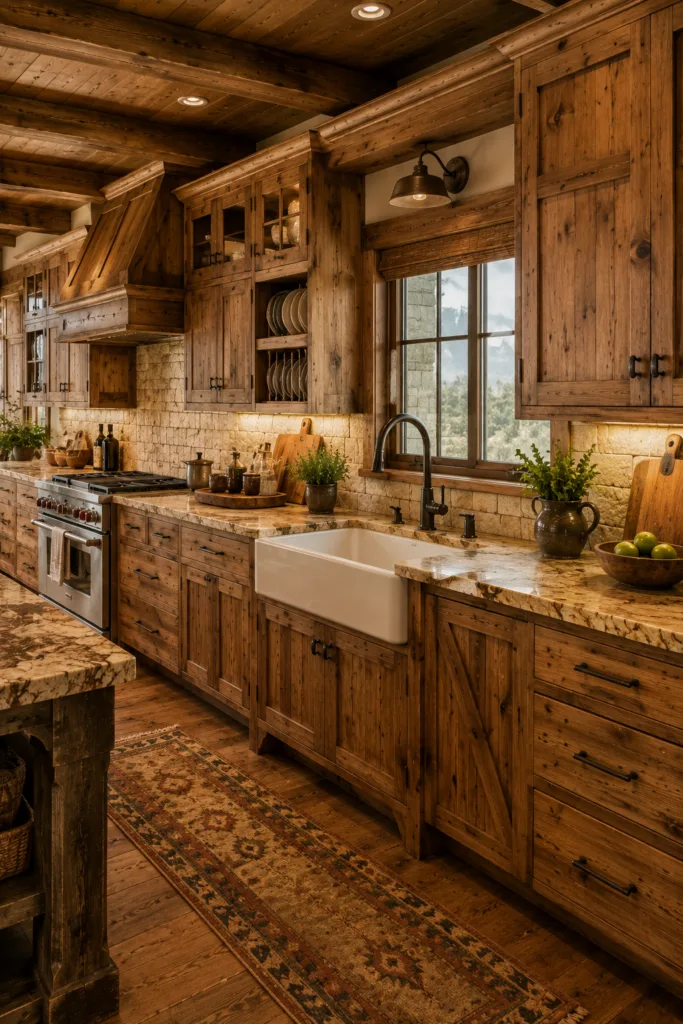 Rustic Wooden Cabinets
